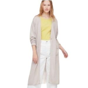 NWT Uniqlo long duster cardigan - gray